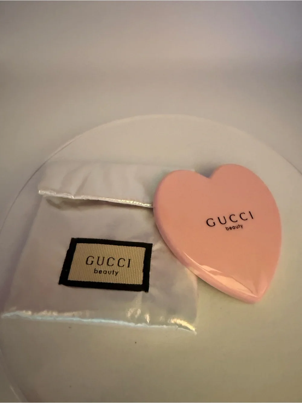 Gucci Pink Heart Highlighter Compact